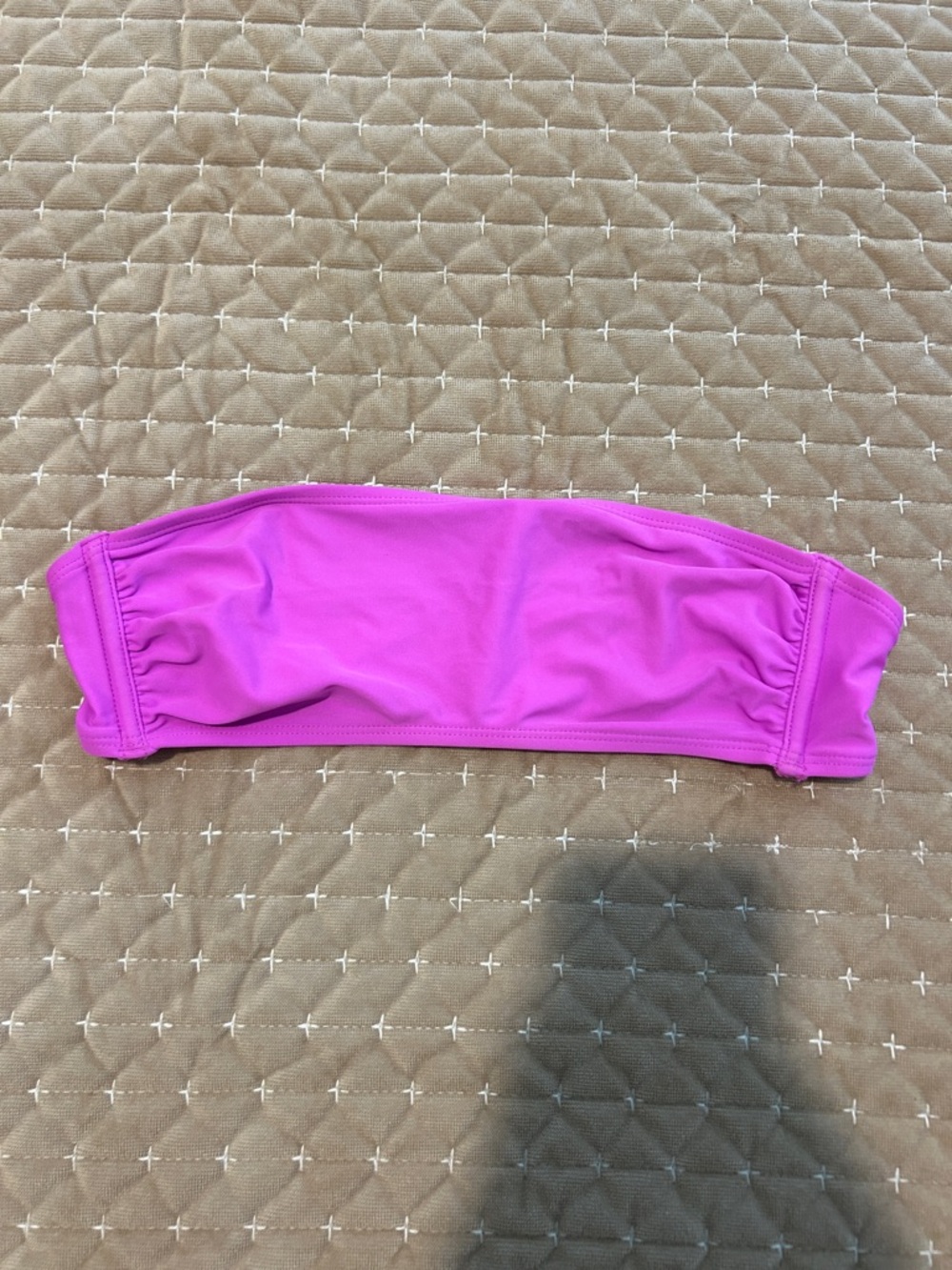 Target Pink Bandeau Bikini Top